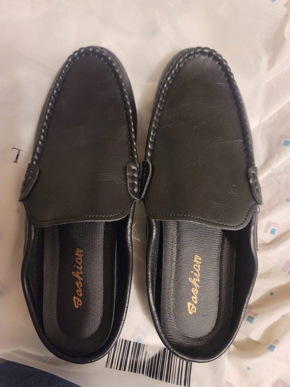 Men's Black Slip-On Loafers
